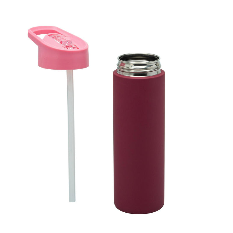 Smash kids water bottle pink burgundy (British brand)
