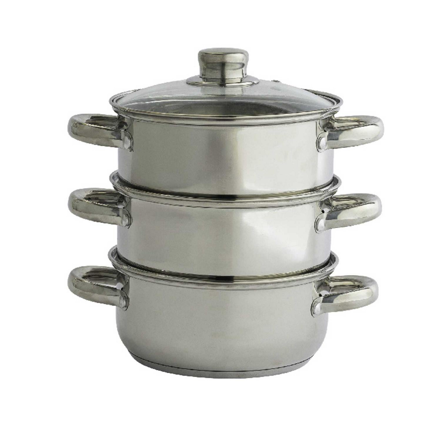 Sainsbury's Home 3 Tier Stainless Steel Steamer 18cm (British brand)