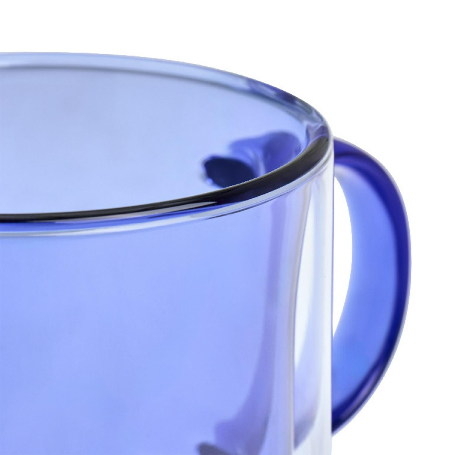 Habitat double walled mug blue 250ml, UK version