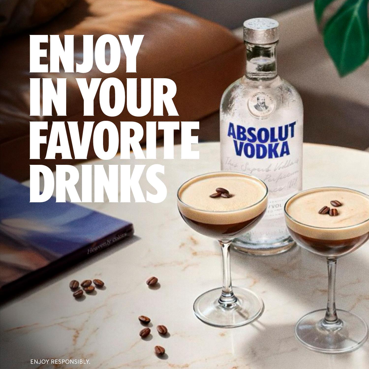 Absolut Vodka 700ml bottle - British product