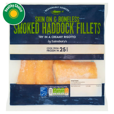 Sainsbury's geräucherte Schellfischfilets, mit Haut, grätenlos, 360 g