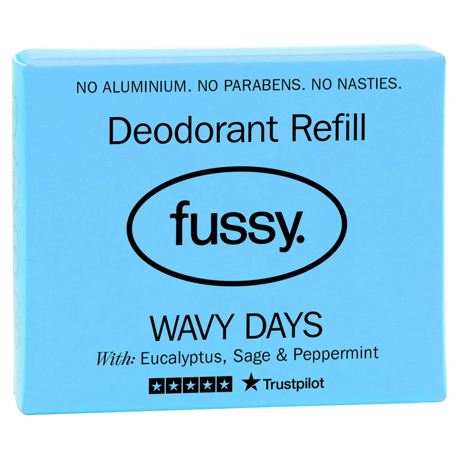 Fussy Natural Deodorant Refill Wavy Days 40g - British product