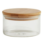 Habitat Round Glass Jar With Bamboo Lid 280ml, UK version