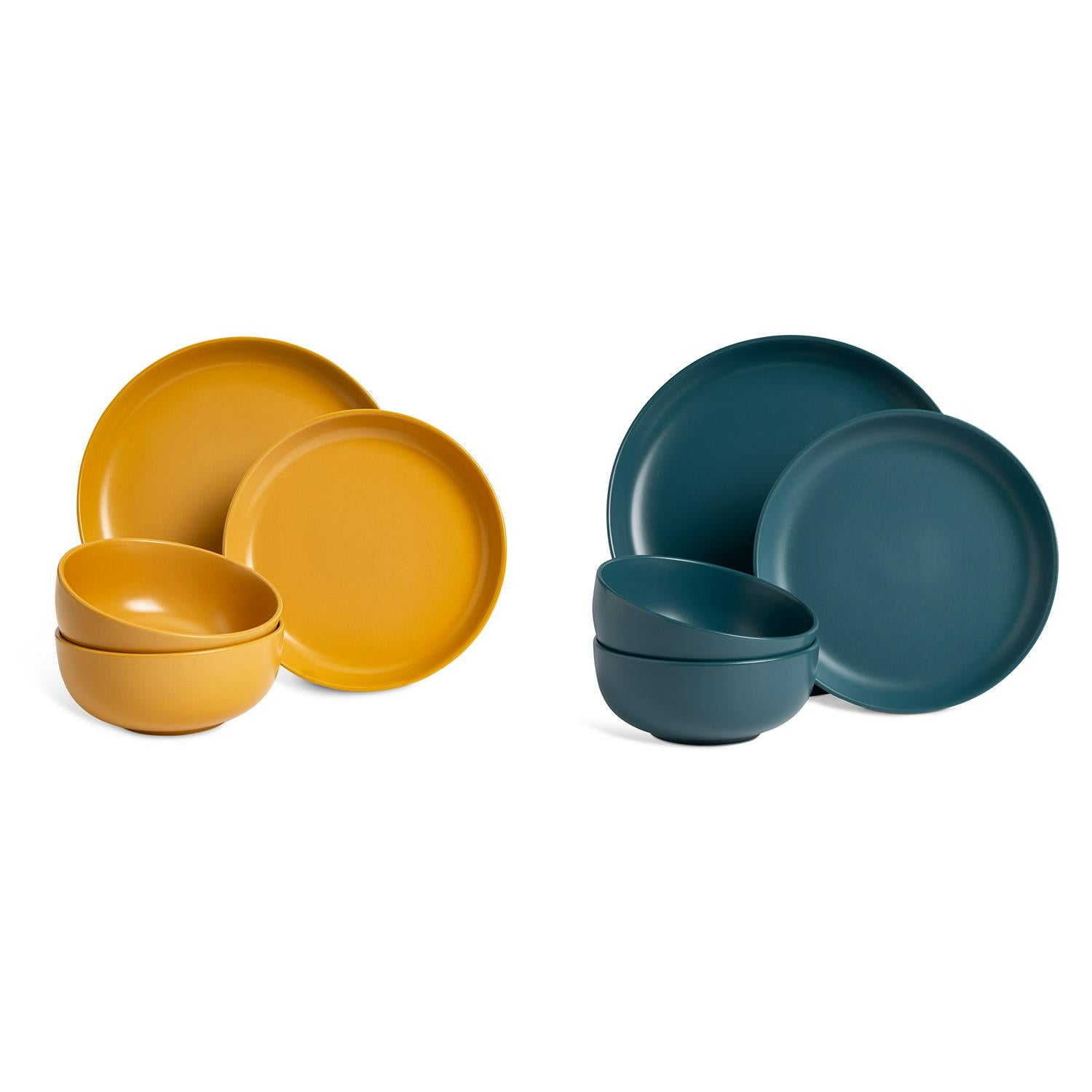 Habitat matte glaze cereal bowl stoneware mustard or teal option, UK version