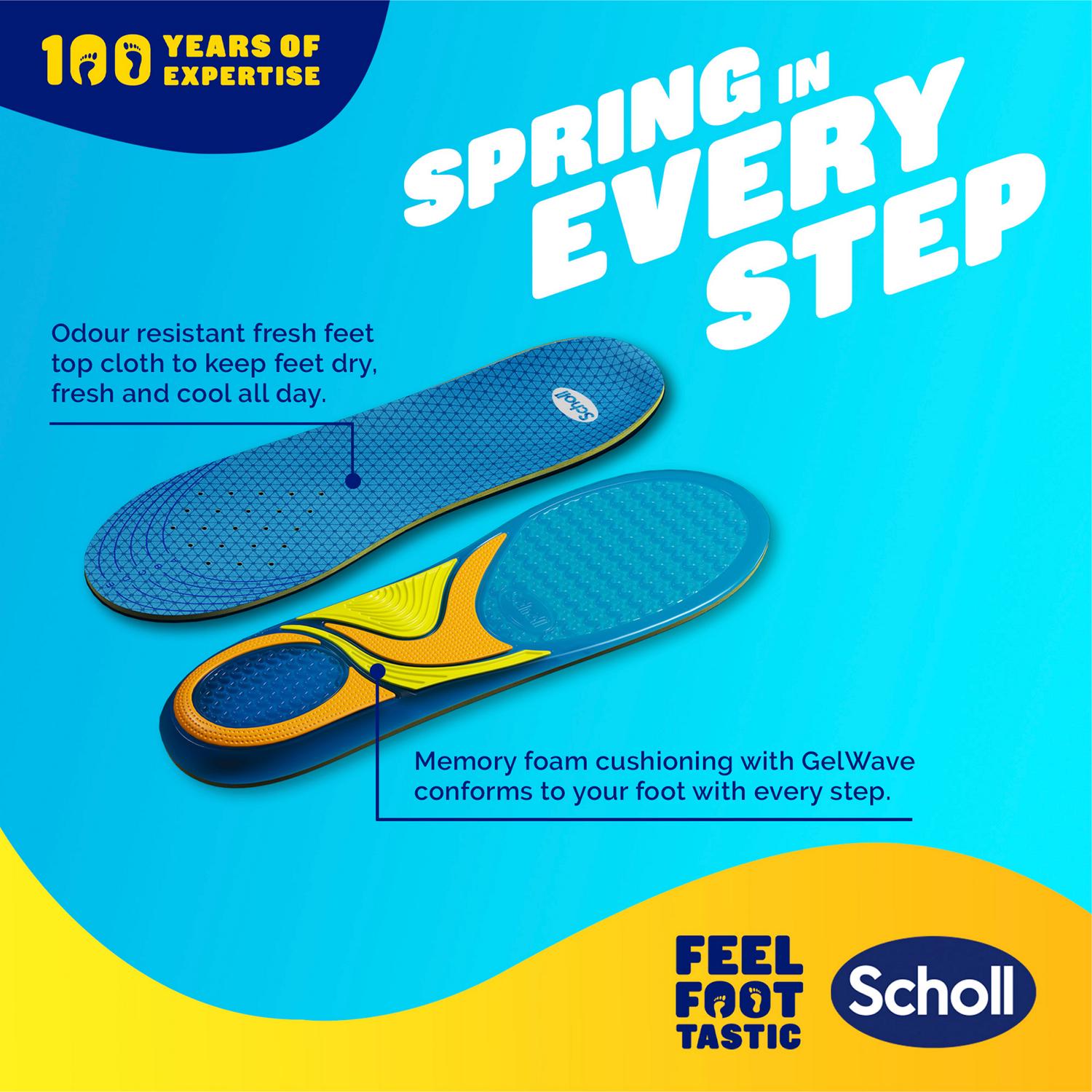 Scholl GelActiv Casual Shoe Insoles Large (British brand)