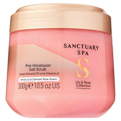 Sainsburys Vegan Pink Himalayan Salt Scrub with Lily and Rose Scent, 300g- Buy online at McGrocer