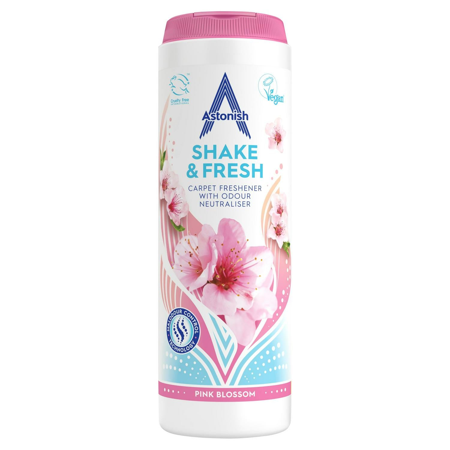 Astonish shake fresh carpet powder pink blossom 400g - British product
