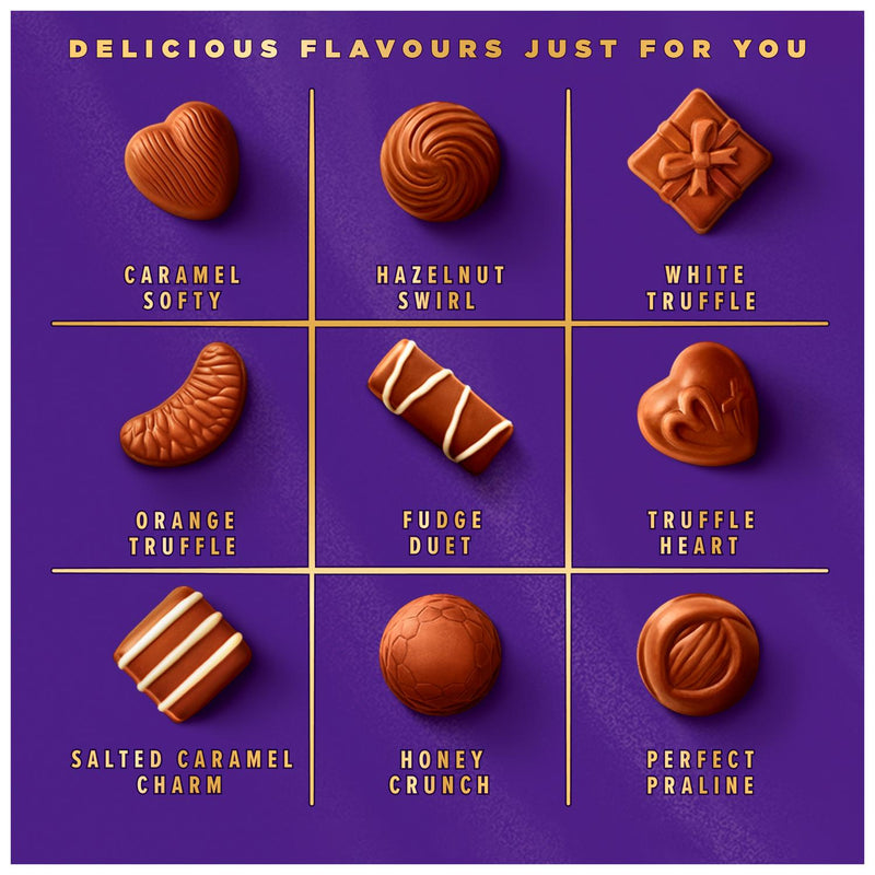 Cadbury Milk Tray assorted chocolate box 445g - British product