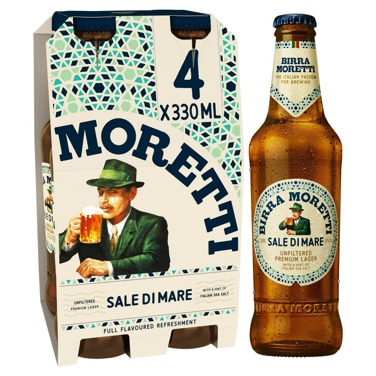 Unfiltered Premium Lager with Italian Sea Salt 4 x 330ml