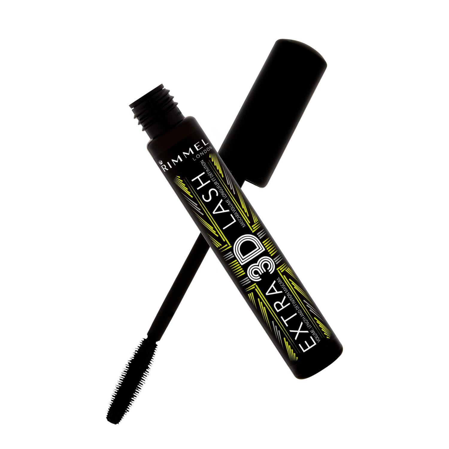 Rimmel London Extra 3D Lash Mascara Extreme Black 8ml, imported from the UK