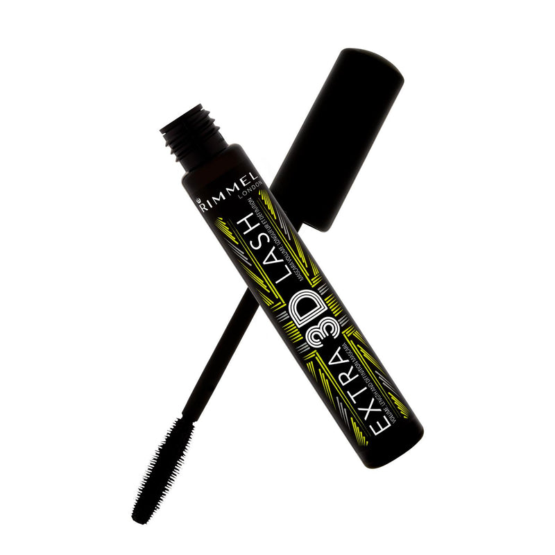 Rimmel London Extra 3D Lash Mascara Extreme Black 8ml, imported from the UK