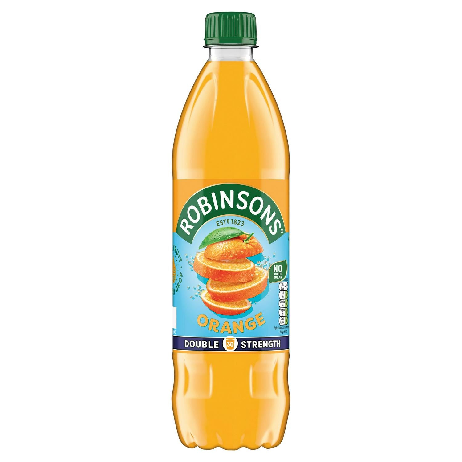 Double Strength Orange Fruit Squash 750ml - Low Calorie, No Added Sugar