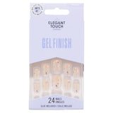 Elegant Touch Squoval Encased Gel Finish Nails x24