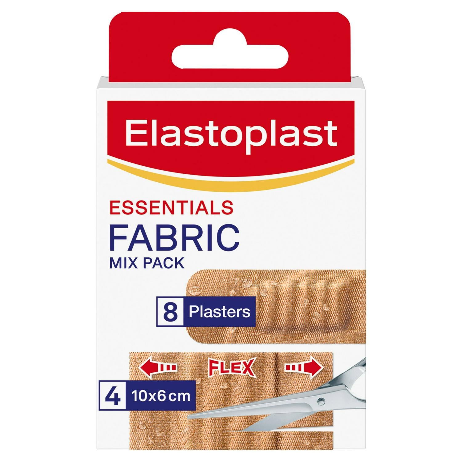 Elastoplast Essentials Fabric Plasters 8 Strips - British product