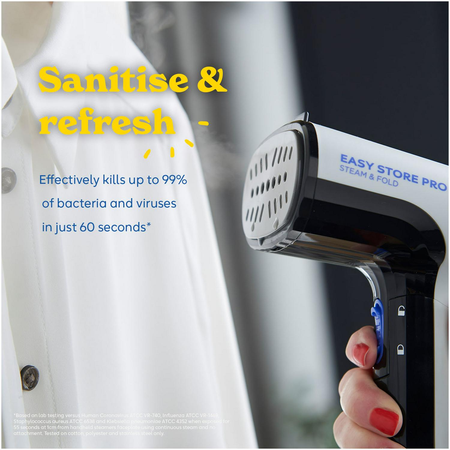 Russell Hobbs Steam Genie Easy Store Handheld Steamer, imported from the UK