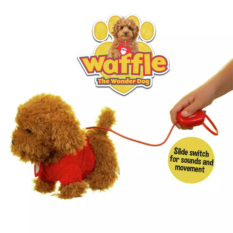 Waffle the Wonder Dog Walkies Soft Toy 25cm (British brand)