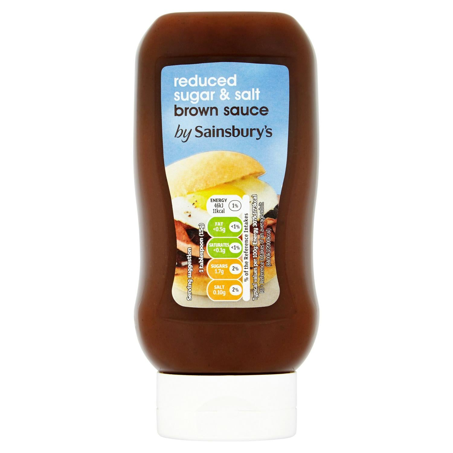 Sainsbury's brown sauce reduced salt and sugar 450g (British brand)
