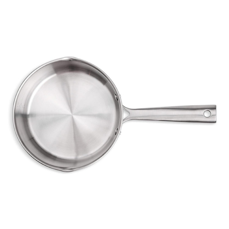 Habitat Ellipse Brushed Stainless Steel 18cm Saucepan