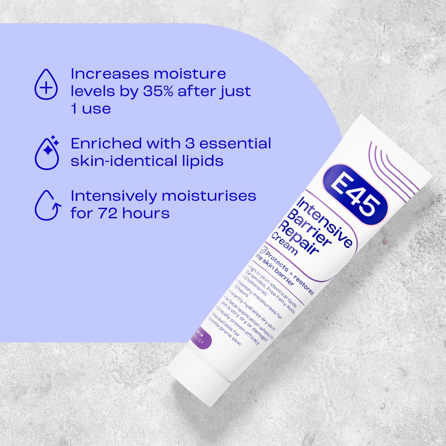 E45 intensive barrier repair cream 50g (British brand)