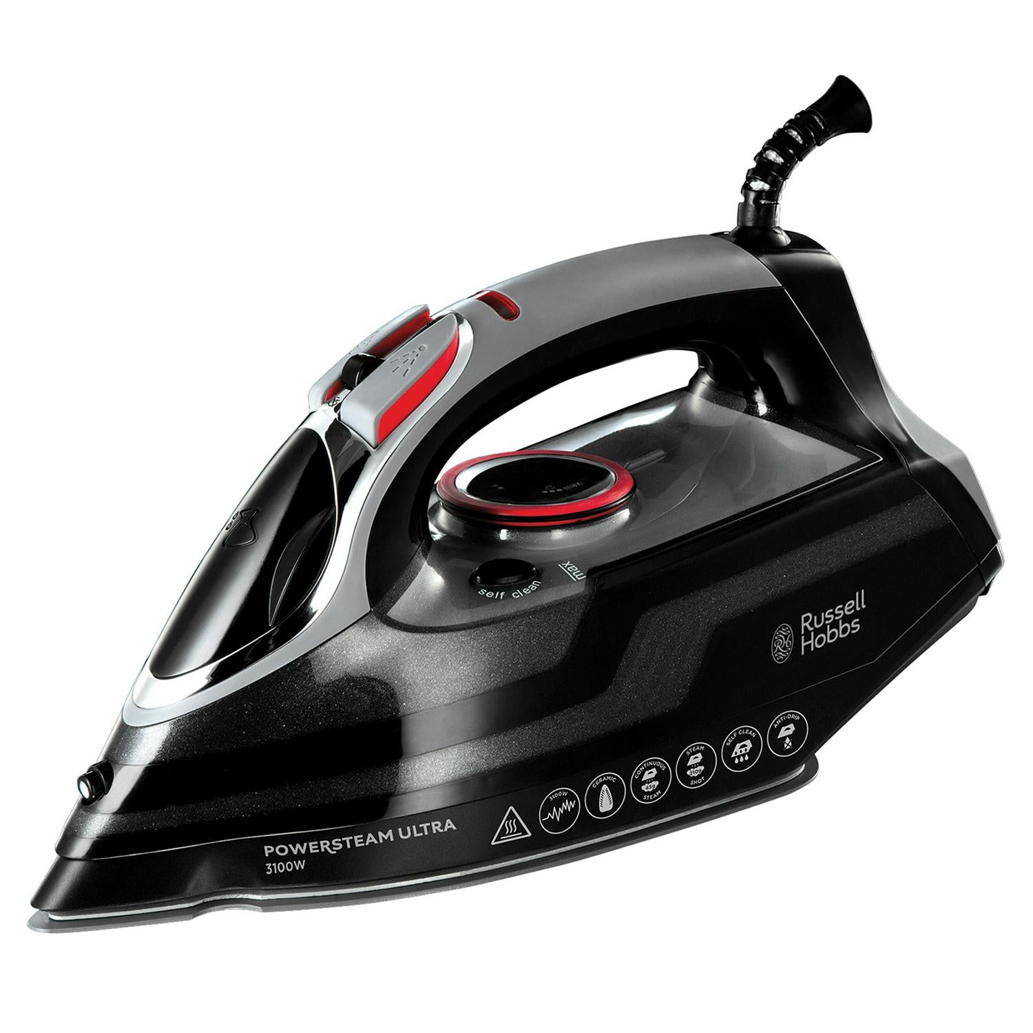 Russell Hobbs Powersteam Ultra Vertical Steam Iron 350ml, imported from the UK