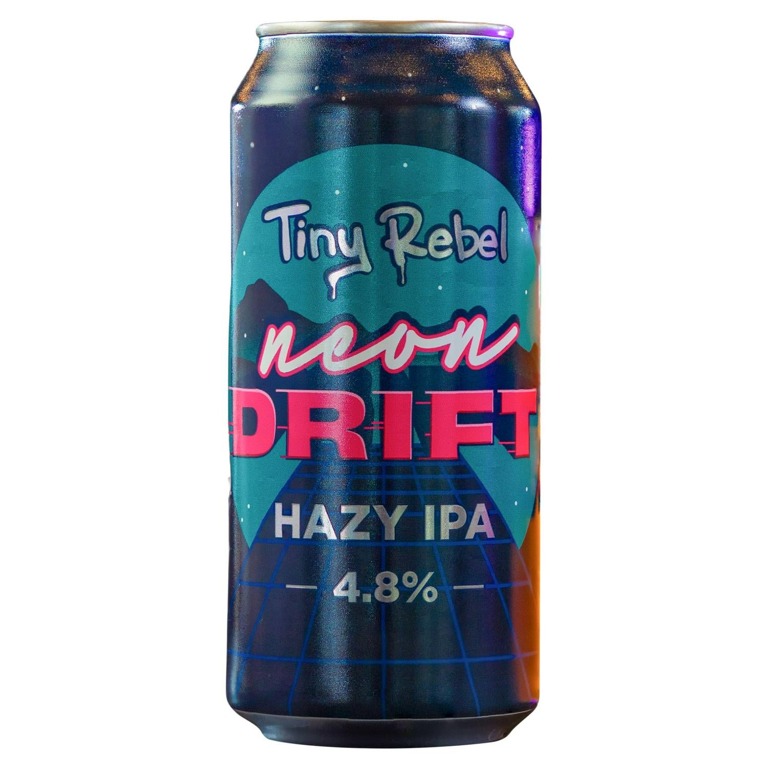 Tiny Rebel Neon Drift Hazy IPA beer 440ml (British brand)