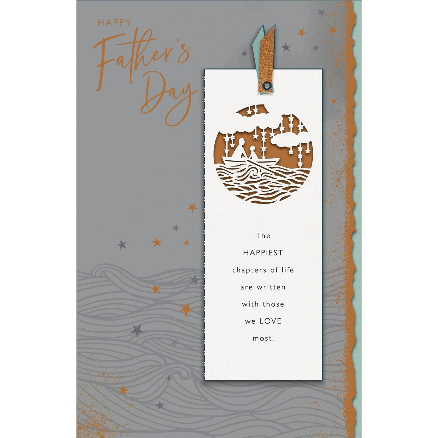 Gibson Father's Day card with bookmark, UK version
