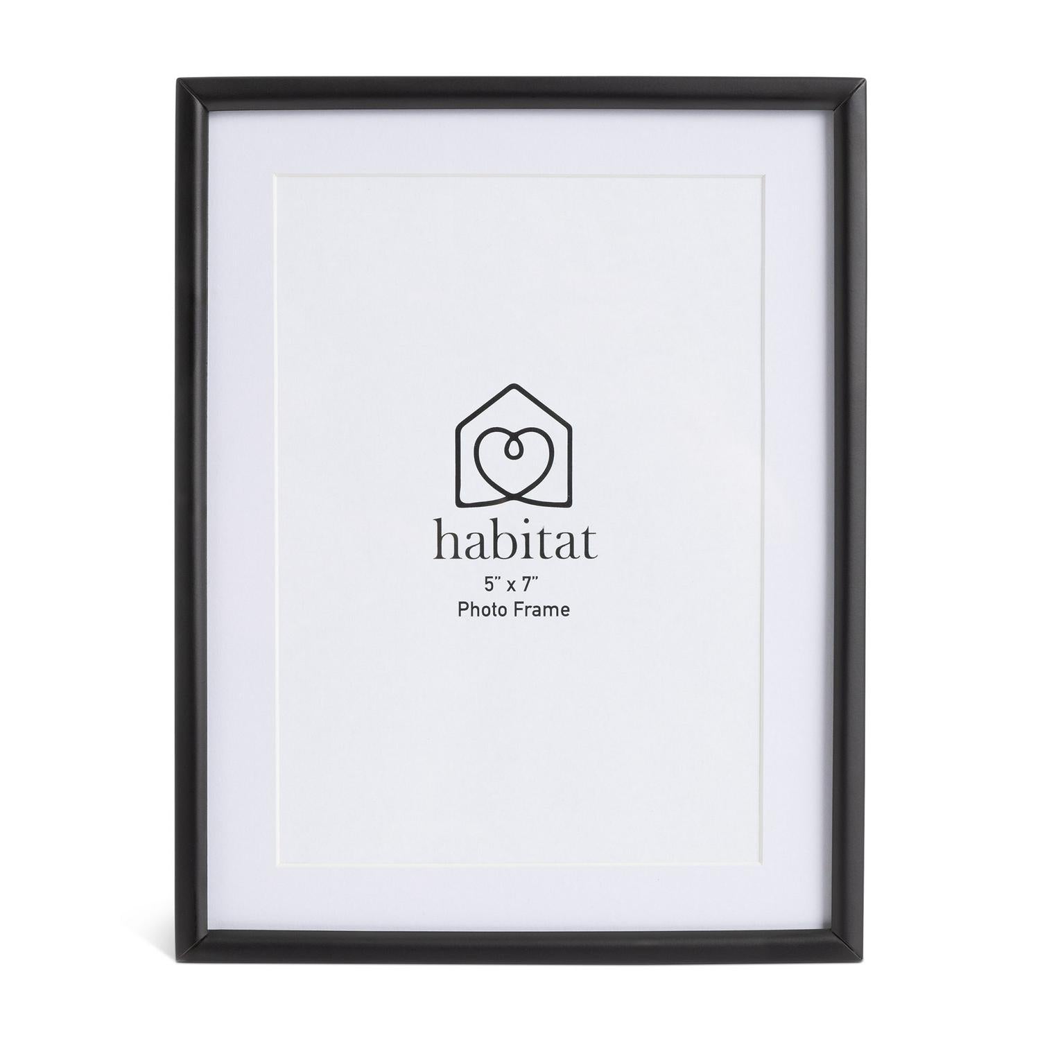 Habitat Skinny Metal Frame Black 5x7 inch, UK version