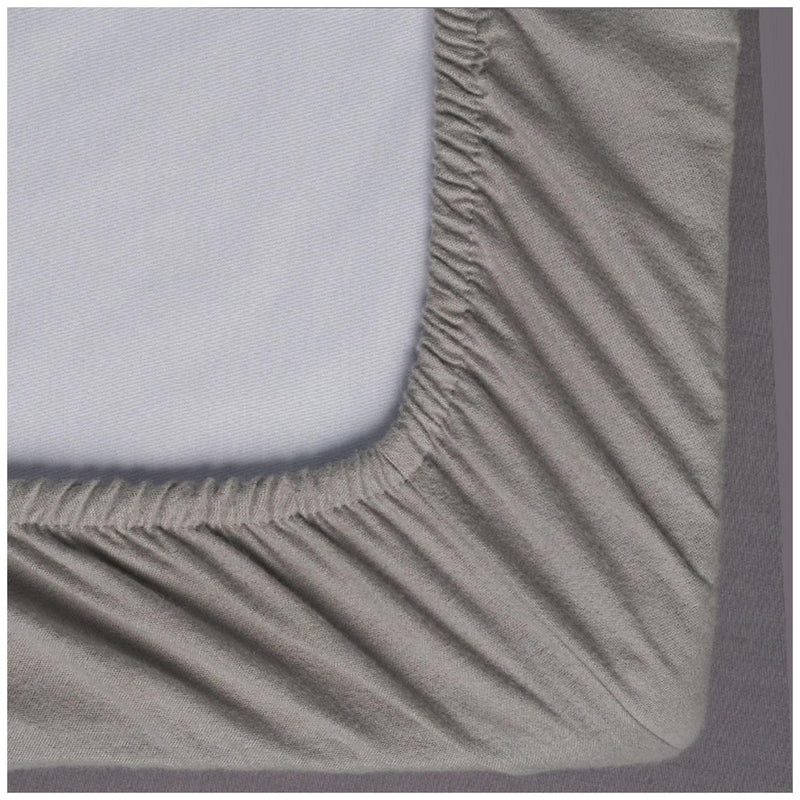 Habitat Brushed Cotton Fitted Sheet Dove Grey, UK version