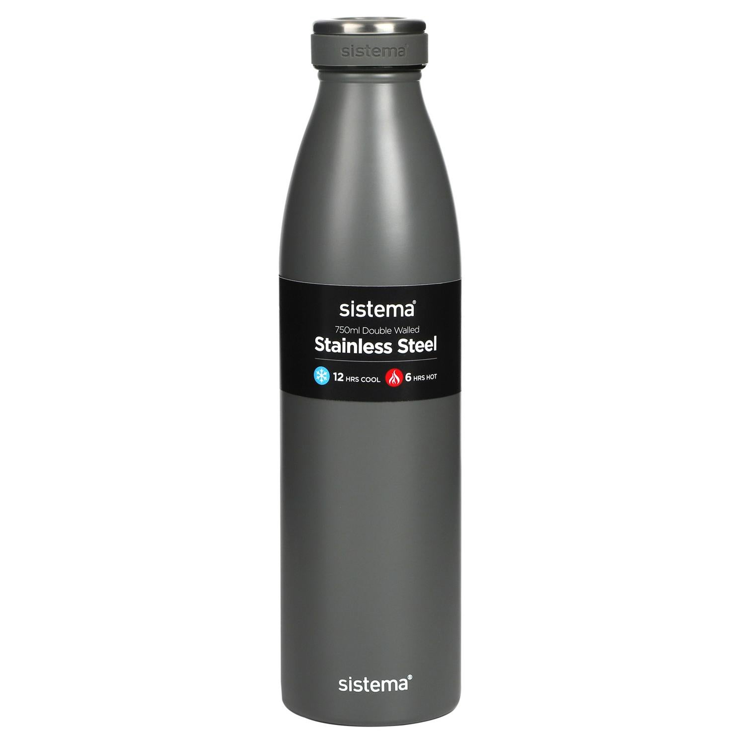 Sistema Hydrate stainless steel bottle multicolour 750ml (British brand)