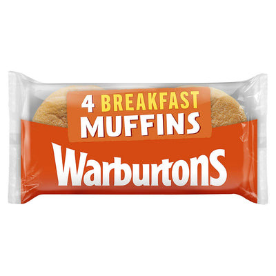 لفائف خبز Warburtons المحمصة × 4 لفائف بنية 256 جرام
