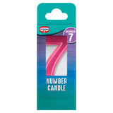 Dr. Oetker Number 7 candle - British product