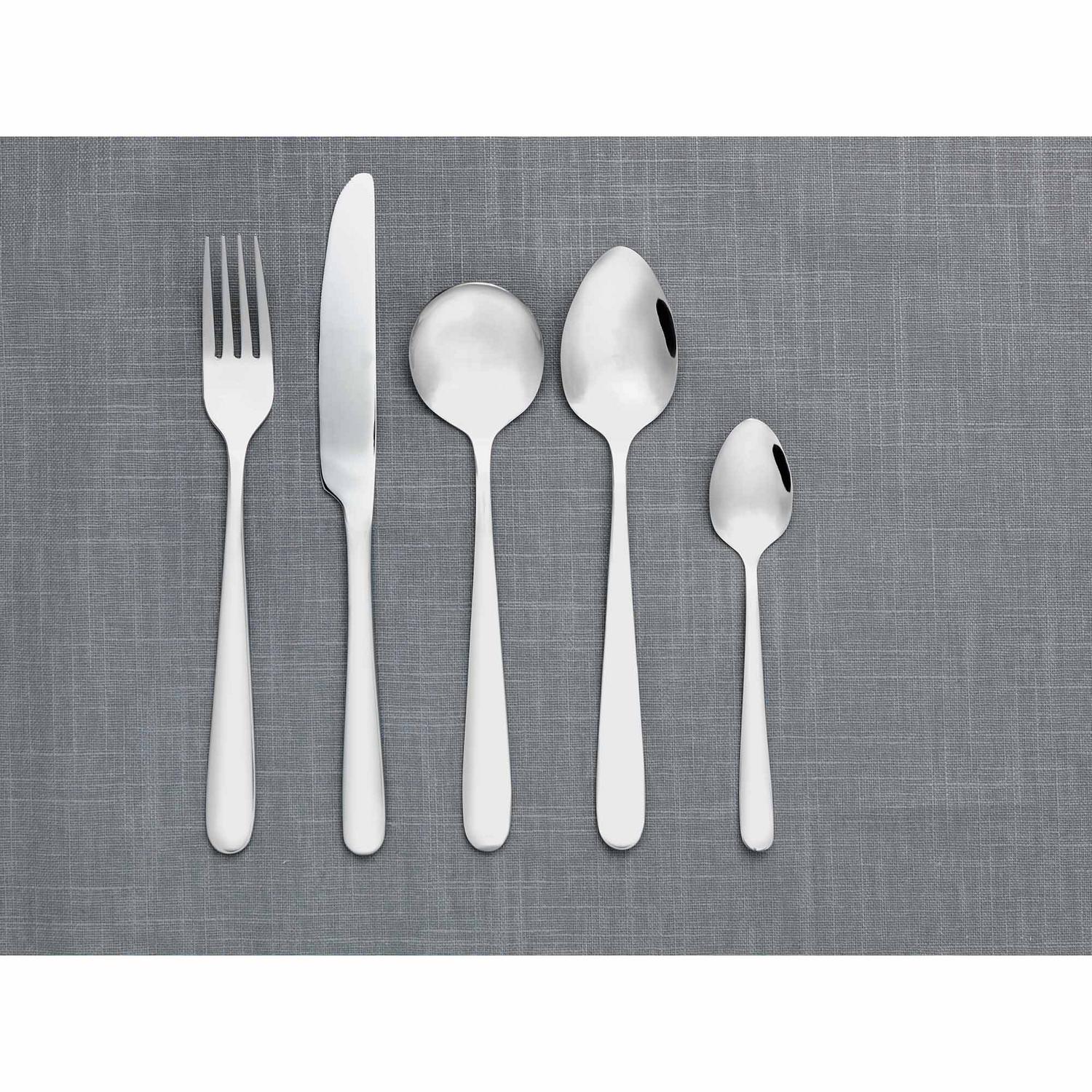 Habitat Curve Stainless Steel Cutlery Set 30 piece, UK version