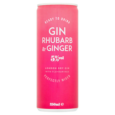Sainsbury's Gin & Rabarbra & Ingefær Cocktailboks 250ml