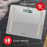 Salter Compact Glass Body Analyser Silver (British brand)