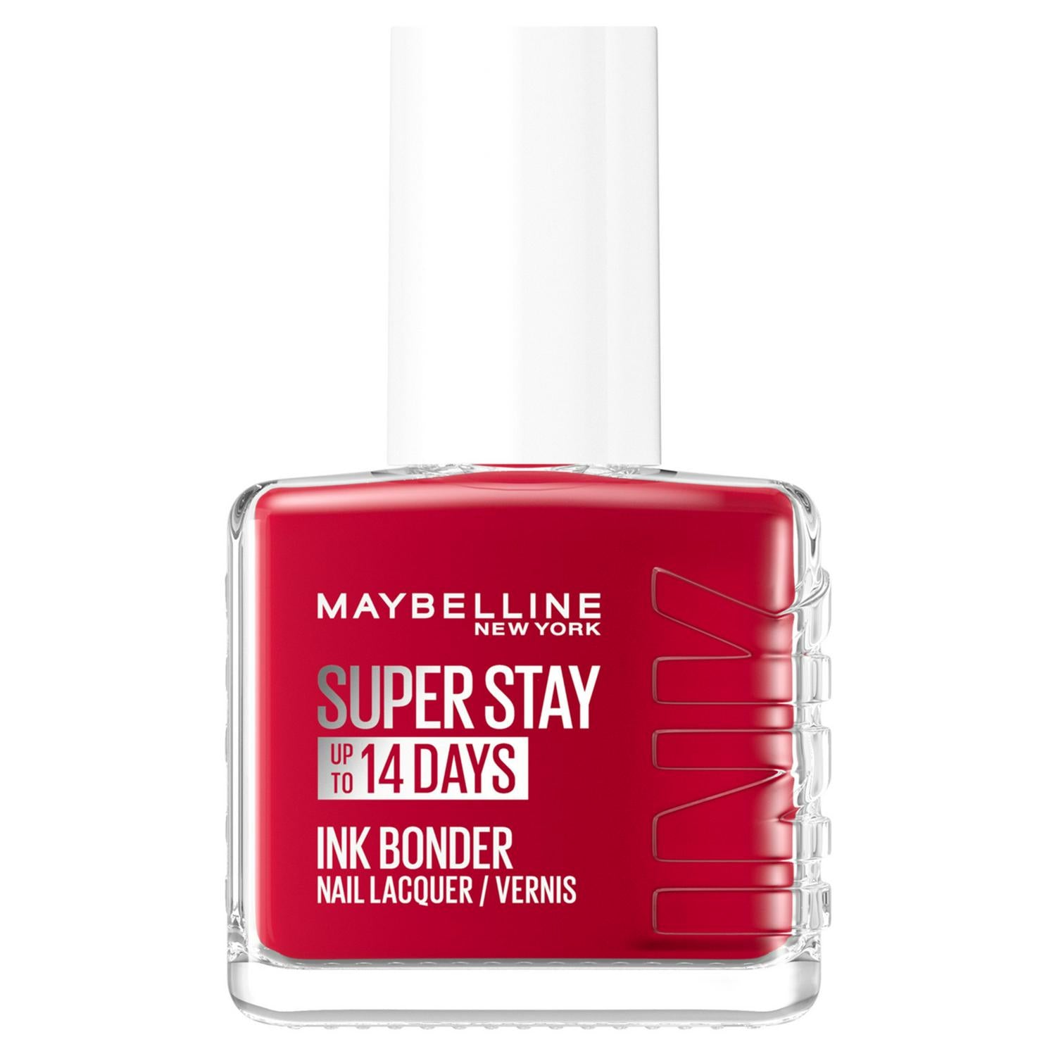 Maybelline glass nail lacquer Deep Red shade, imported from the UK