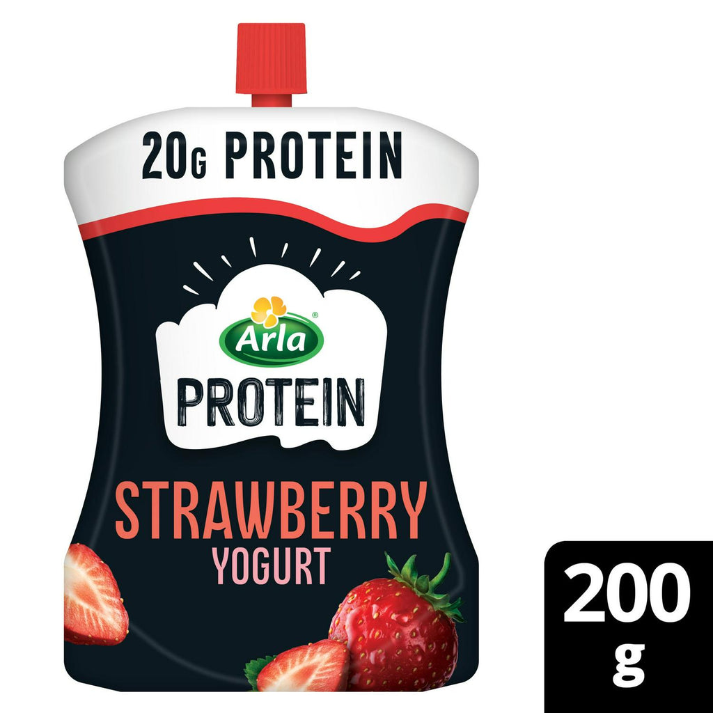 Arla Protein Strawberry Yogurt Pouch 200g