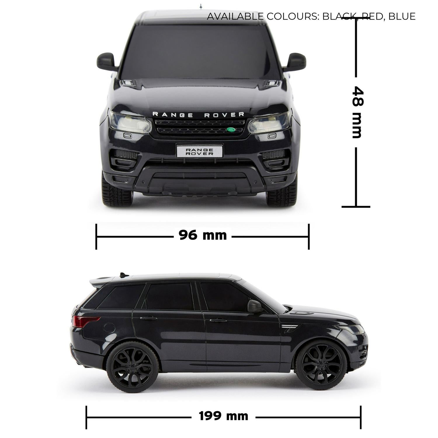Range Rover RC toy car black 20cm imported from the UK