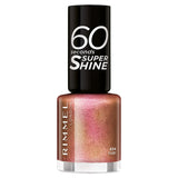 Glitter Nail Polish Gold 8ml with Quick-Dry Base and Top Coat