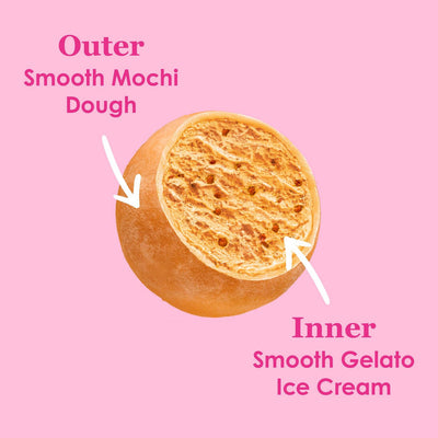 Glace Mochi au beurre brun et caramel Little Moons, 6 x 30g