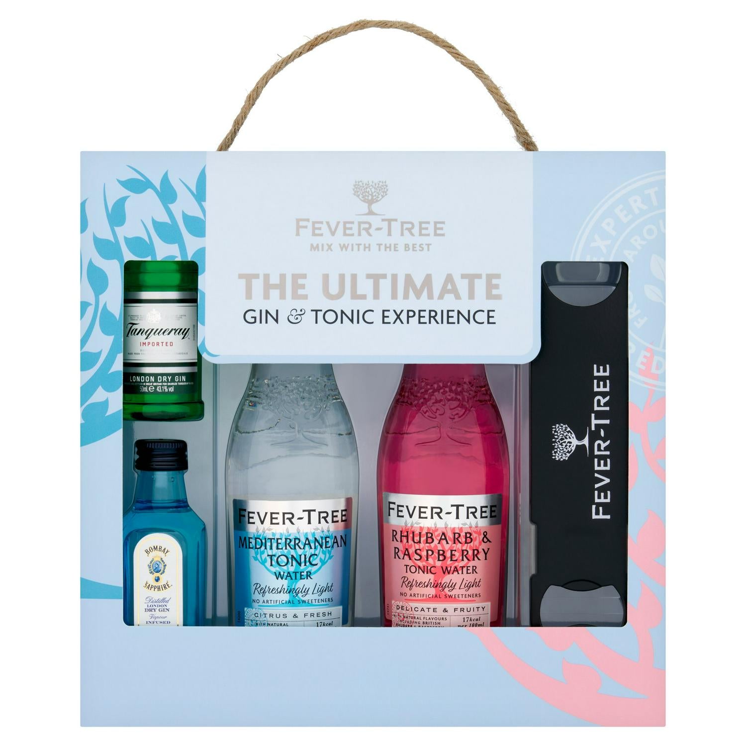 Refreshingly Light Tonic Water Set with Mediterranean and Rhubarb Raspberry Flavours