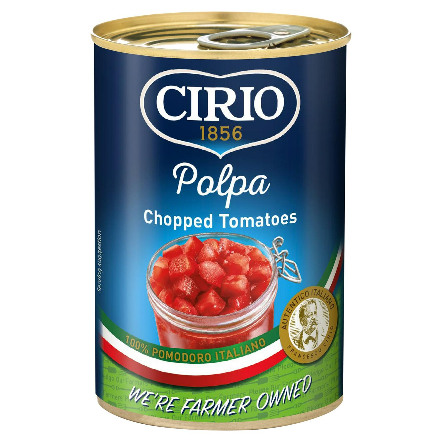 Cirio Chopped Tomatoes in 400g tin - British product