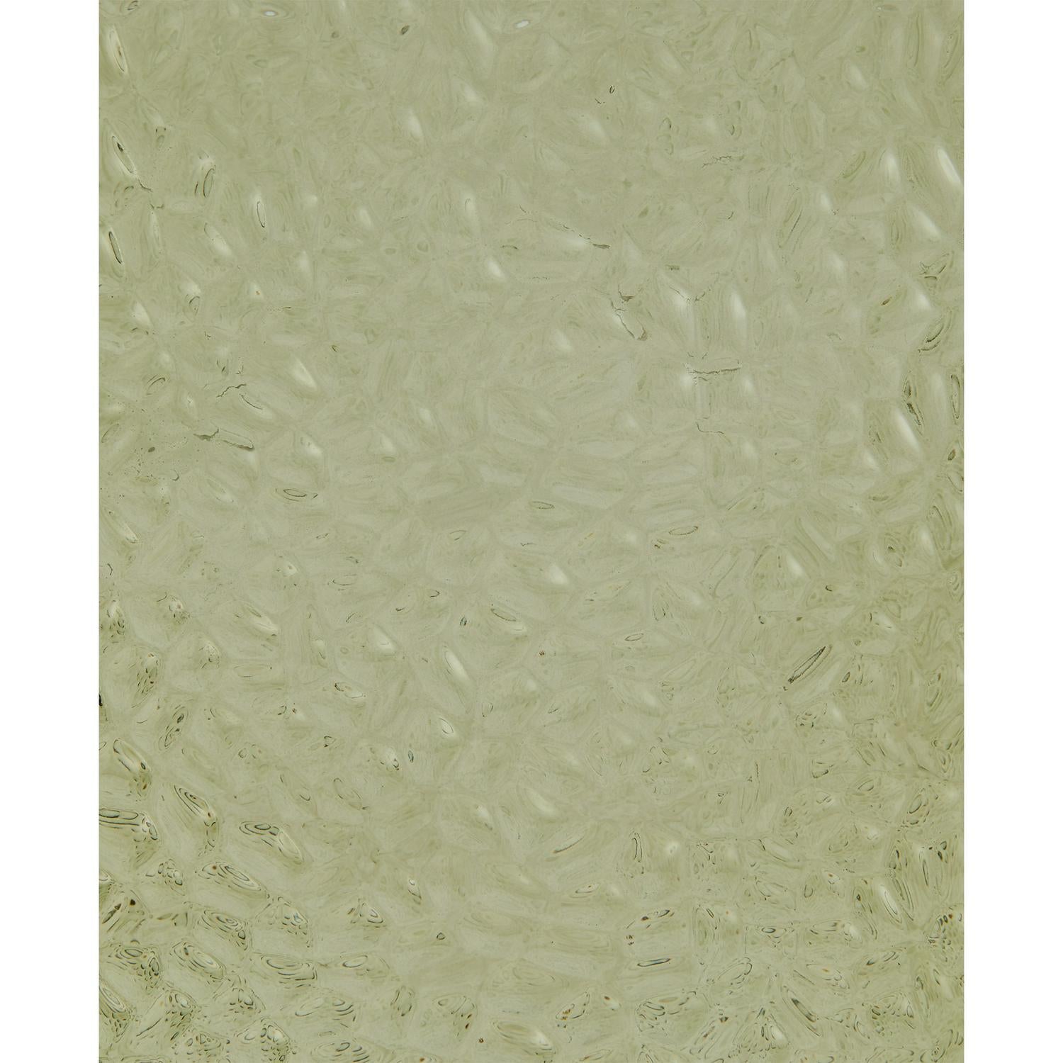 Habitat green glass vase hammered 24.7cm, UK version