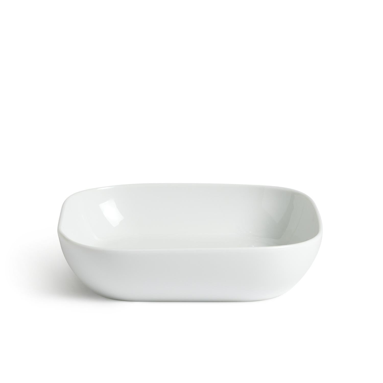 Habitat Square White Porcelain Pasta Bowl, UK version