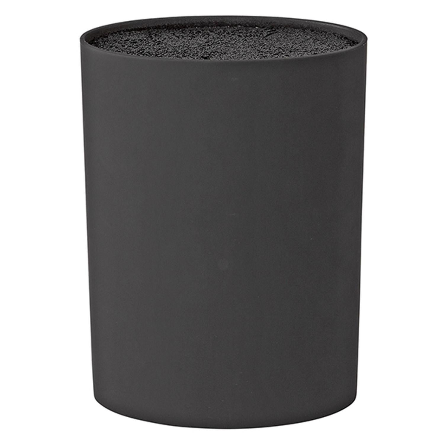 Sainsbury's Home Universal Knife Block Black Kitchen Holder H22.5cm (British brand)