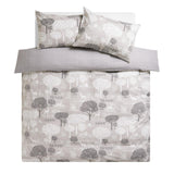 Sainsbury's Country Landscape Grey King Duvet Cover Pillowcase (British brand)