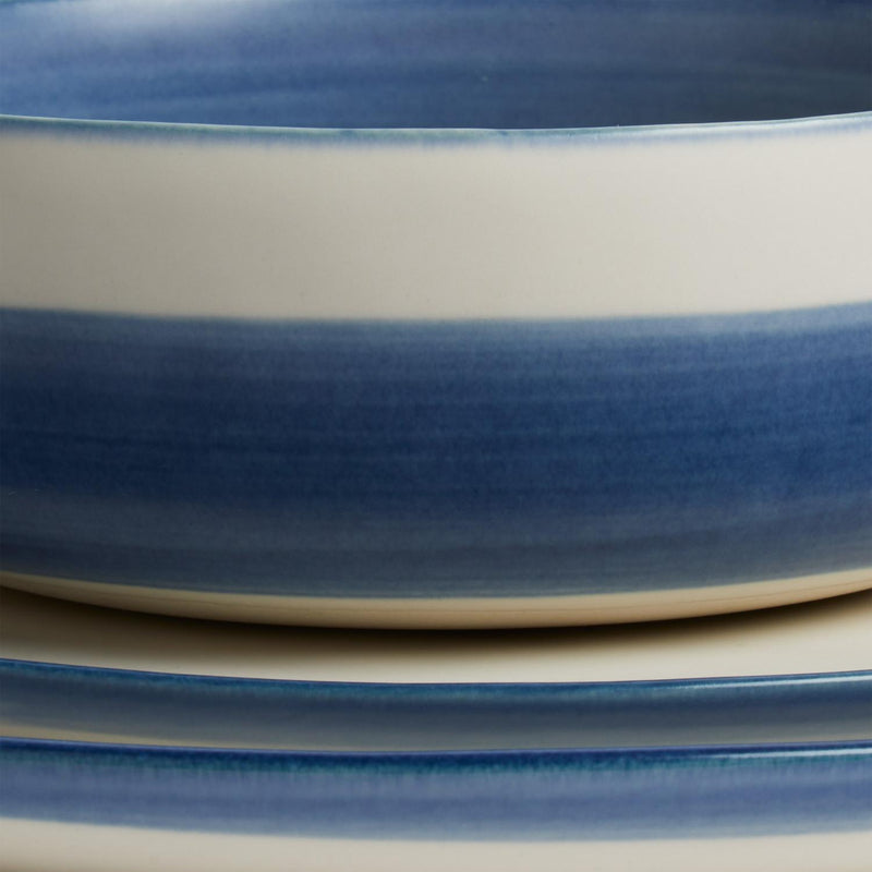 Habitat Artisan Stripe Cereal Bowl Blue 15cm diameter, UK version