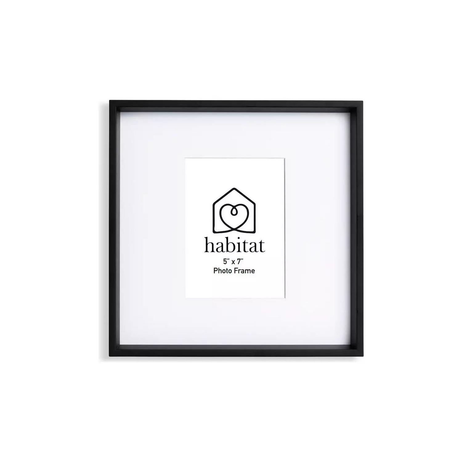 Habitat black photo frame 5x7inch, UK version