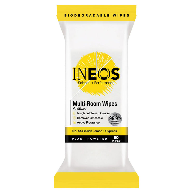 INEOS Antibacterial Cleaning Wipes Sicilian Lemon Cypress, UK version