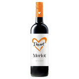 I Heart Merlot Red Wine 75cl screwcap bottle, UK version