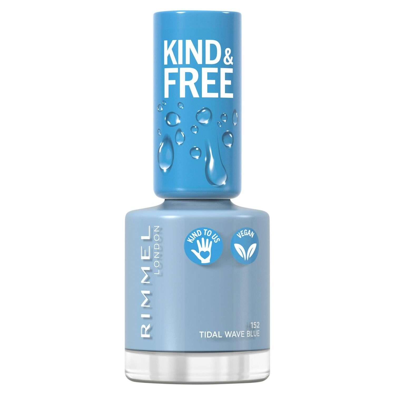 Rimmel London Nail Polish Tidal Wave Blue 8ml, imported from the UK